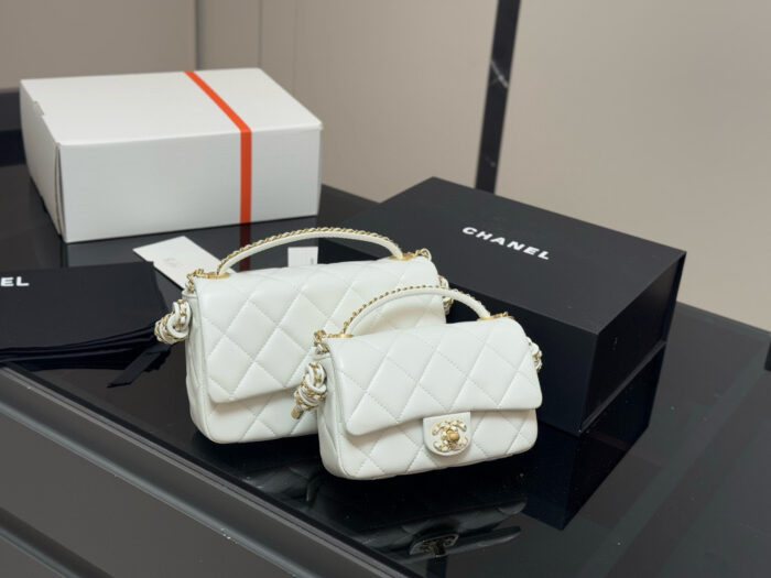 Chanel Monogrammed Handle Wallet On Chain (Woc) - A Versatile Classic, Exquisitely Charming - Image 11