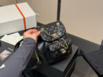 Chanel Duma Backpack Luxurious Lambskin Texture Can Be Worn As A Shoulder Bag, Backpack Or Carried By Hand - Image 5