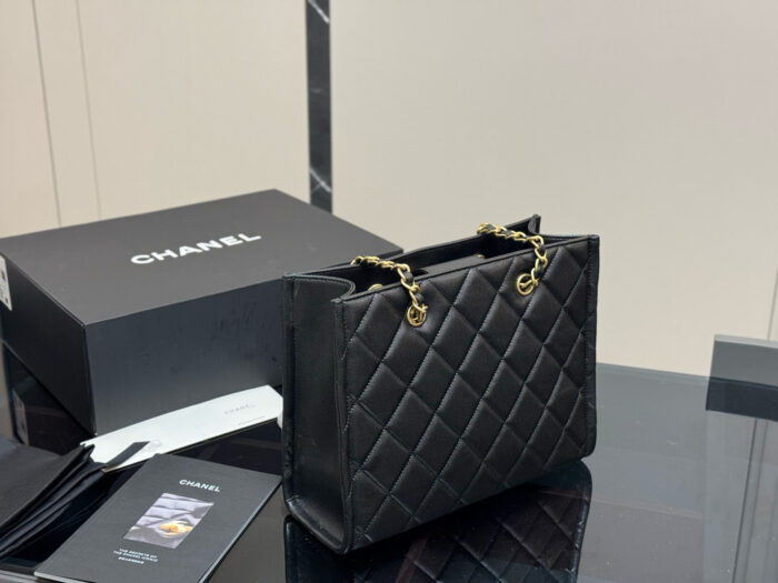 Chanel Tote Shopping Bag Buy One Get One Free Chick Yellow Quadri-Stitched Chain Strap Soft And Comfortable - Image 8