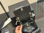 Chanel Duma Series 23P Black Gold Little Frog Backpack Can Be Worn As A Shoulder Bag Or Carried By Hand - Image 3
