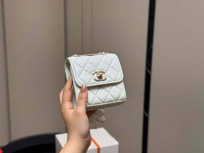 Chanel Mini Woc Quilted Pattern - Excellent Quality - Image 9