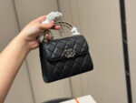 Chanel 23P Kelly Calfskin Diamond Quilted Chain Bag - Image 9
