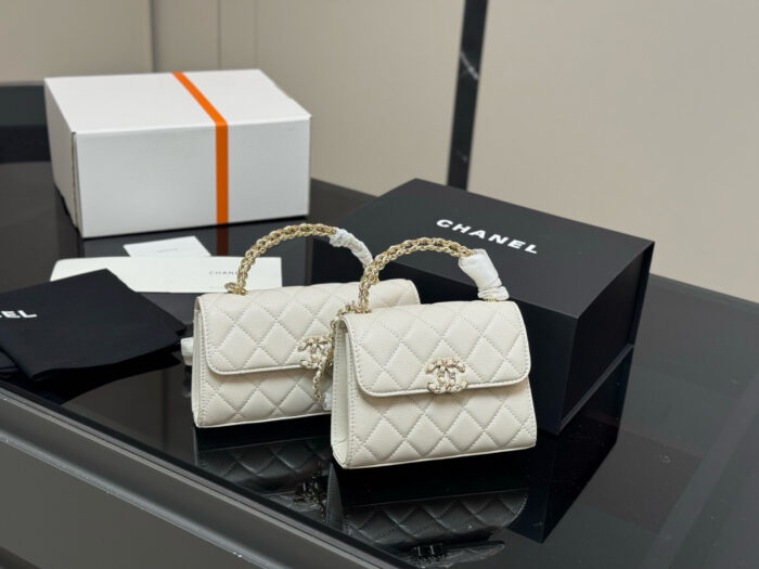 Chanel 23P Kelly Calfskin Diamond Quilted Chain Bag - Image 11