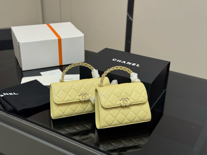 Chanel 23P Kelly Calfskin Diamond Quilted Chain Bag - Image 14
