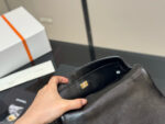Chanel 24B Black Gold Chain Handle Bag Twisted Chain Polished Oil-Waxed Lambskin Light Gold Hardware - Image 5