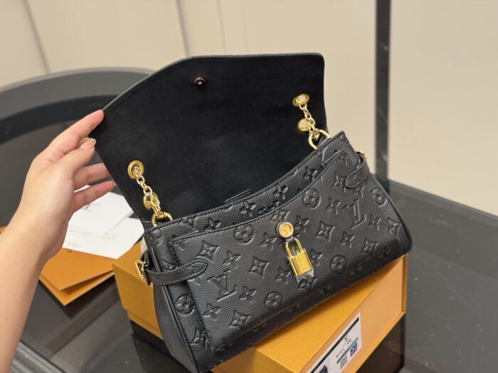 Louis Vuitton Anytime Embossed Calfskin Shoulder Bag French Elegance Commuter Tote - Image 4