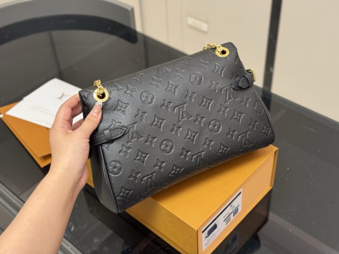 Louis Vuitton Anytime Embossed Calfskin Shoulder Bag French Elegance Commuter Tote - Image 8