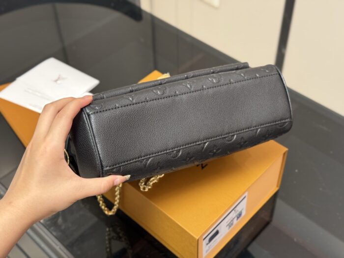Louis Vuitton Anytime Embossed Calfskin Shoulder Bag French Elegance Commuter Tote - Image 9
