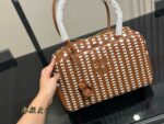 Miu Miu New Briefcase Leather Interlocking Design Exceptional Texture - Image 5