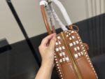 Miu Miu New Briefcase Leather Interlocking Design Exceptional Texture - Image 6