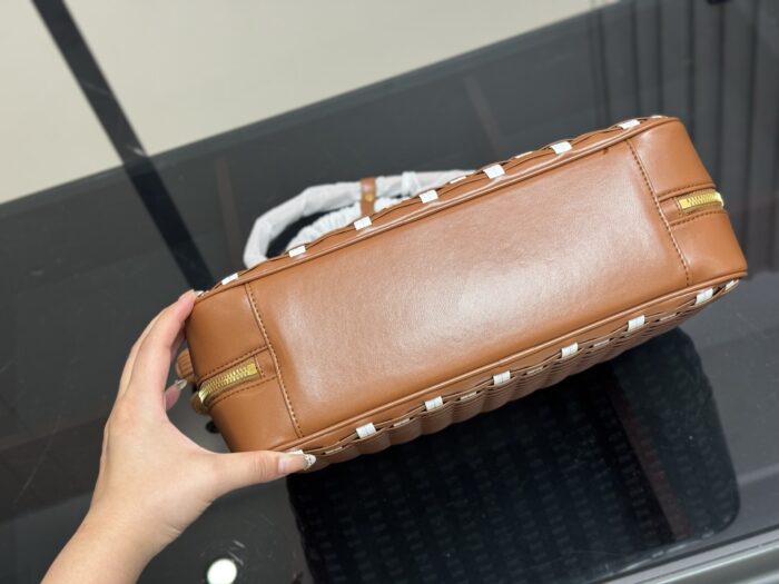 Miu Miu New Briefcase Leather Interlocking Design Exceptional Texture - Image 8