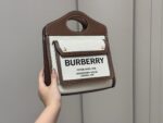 Burberry Canvas Messenger Bag Olive Green Vintage Charm - Image 9