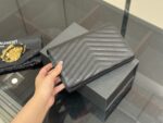 Yves Saint Laurent Woc Envelope Bag Cowhide Leather Can Be Worn Crossbody Or Underarm - Image 7