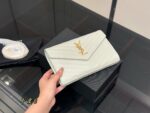 Yves Saint Laurent Woc Envelope Bag Cowhide Leather Can Be Worn Crossbody Or Underarm - Image 13