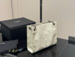Yves Saint Laurent Niki Shopping Bag Crumpled Oil-Waxed Cowhide Tote