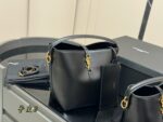 Yves Saint Laurent Le37 Calfskin Bucket Bag - Handheld, Shoulder, Multiple Carry Options - Image 2