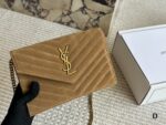 Yves Saint Laurent Woc Envelope Bag Satin Leather Crossbody/Underarm Bag