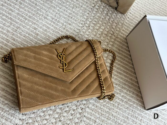 Yves Saint Laurent Woc Envelope Bag Satin Leather Crossbody/Underarm Bag - Image 7