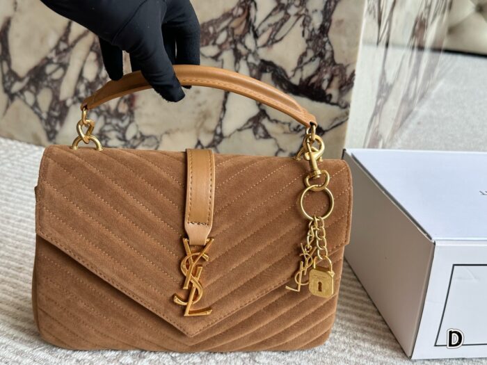 Yves Saint Laurent Messenger Bag  Original Rugged Gold-Plated Chain Monogram Logo Spacious Chain Bag - Image 1