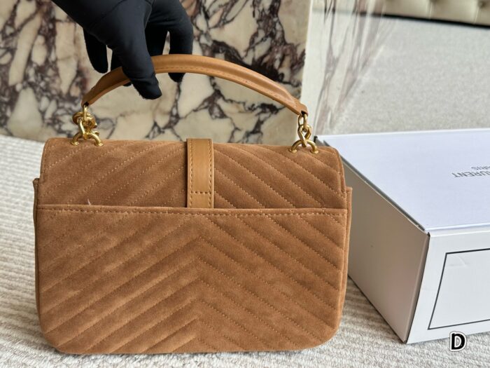 Yves Saint Laurent Messenger Bag  Original Rugged Gold-Plated Chain Monogram Logo Spacious Chain Bag - Image 5