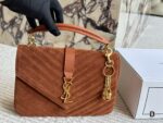Yves Saint Laurent Messenger Bag  Original Rugged Gold-Plated Chain Monogram Logo Spacious Chain Bag - Image 11