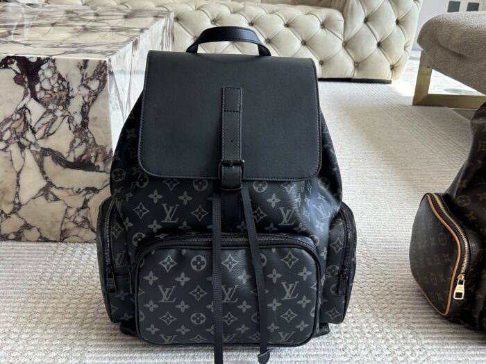 Louis Vuitton Apollo Men'S Backpack - Dark Monogram - New Version - Durable - Commuting & Travel - Image 3