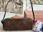 Miu Miu Distressed Nappa Leather Mini Cylinder Pencil Case Bag With Charm - Image 13