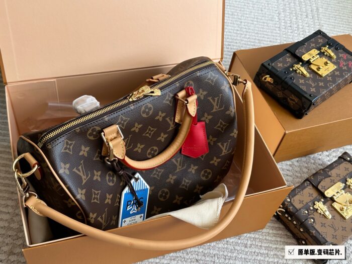 Louis Vuitton Speedy30 2024 New Replica Pillow Bag Original Hardware New Shoulder Strap - Image 6