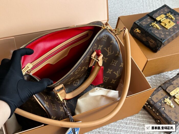 Louis Vuitton Speedy30 2024 New Replica Pillow Bag Original Hardware New Shoulder Strap - Image 7