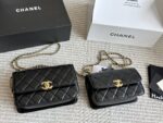 Chanel 2022 New Double Small Gold Ball Adjustable Woc Vintage Bag