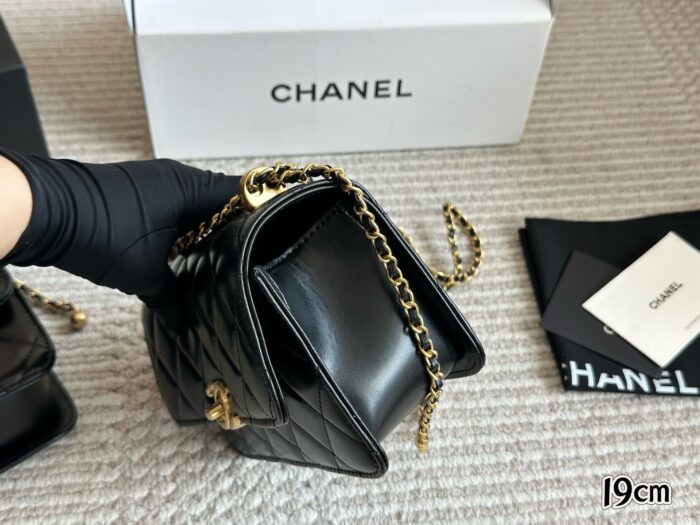 Chanel 2022 New Double Small Gold Ball Adjustable Woc Vintage Bag - Image 5