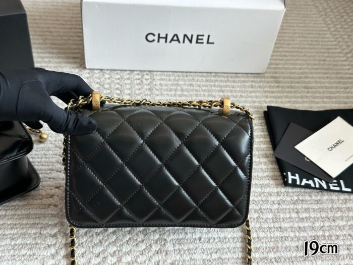 Chanel 2022 New Double Small Gold Ball Adjustable Woc Vintage Bag - Image 6