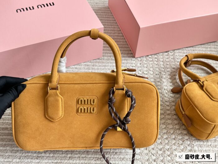 Miu Miu Bowling Bag/Briefcase Handheld Or Crossbody Ample Capacity Sweet Little Handbag - Image 2