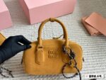 Miu Miu Bowling Bag/Briefcase Handheld Or Crossbody Ample Capacity Sweet Little Handbag - Image 3