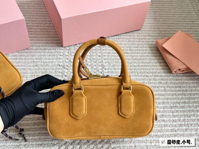 Miu Miu Bowling Bag/Briefcase Handheld Or Crossbody Ample Capacity Sweet Little Handbag - Image 6