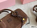 Miu Miu Bowling Bag/Briefcase Can Be Handheld Or Crossbody Ample Capacity Satin-Finish Leather - Image 4