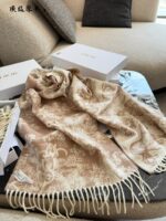 Dior Sauvage Juy Print Scarf Cashmere And Wool Blend Fringe Detailing - Image 2