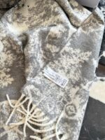 Dior Sauvage Juy Print Scarf Cashmere And Wool Blend Fringe Detailing - Image 4