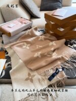 Louis Vuitton Scarf Collection 100% Cashmere Versatile Warmth - Image 11