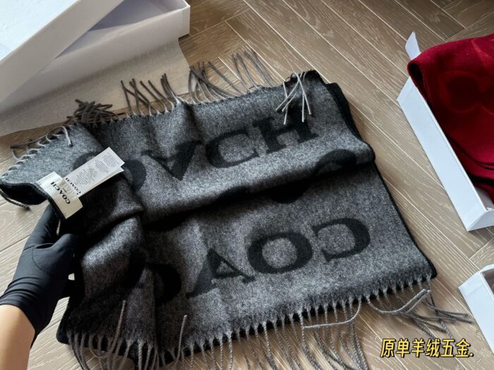 Coach New Cashmere Scarf 100% Cashmere Warm And Comfortable - Image 2