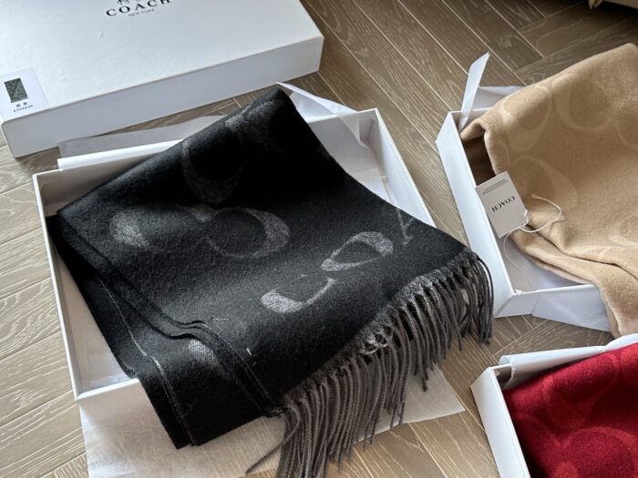 Coach New Cashmere Scarf 100% Cashmere Warm And Comfortable - Image 6