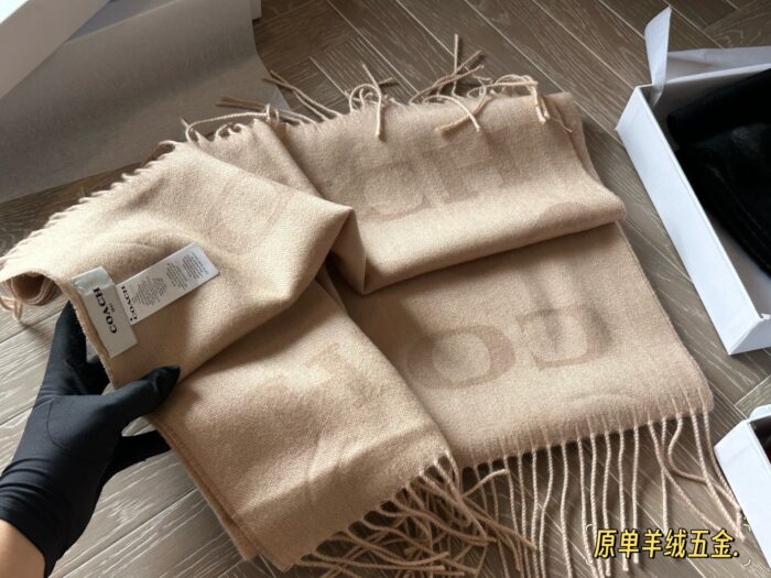 Coach New Cashmere Scarf 100% Cashmere Warm And Comfortable - Image 13