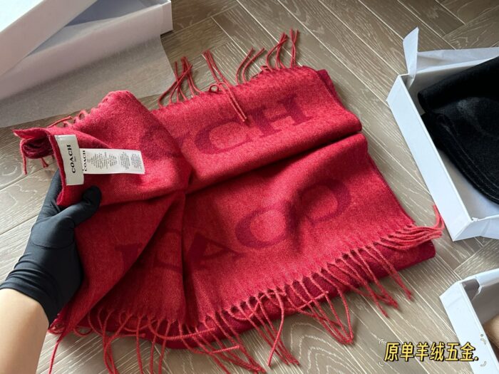 Coach New Cashmere Scarf 100% Cashmere Warm And Comfortable - Image 15