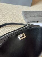 Balenciaga Classic Black Metallic Logo Handbag/Crossbody Soft Yet Structured Leather, Generous Capacity, Adjustable Shoulder Strap - Image 8