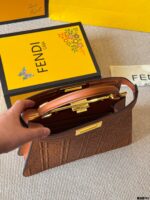 Fendi Peekaboo Seeu 2025 Summer New Arrival Woven Handbag And Crossbody Bag - Image 9