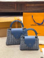 Louis Vuitton Capucines Embroidered Original Canvas Detachable Strap Handbag - Image 4