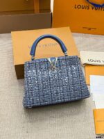 Louis Vuitton Capucines Embroidered Original Canvas Detachable Strap Handbag - Image 6
