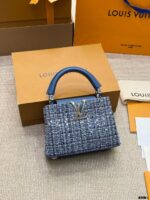 Louis Vuitton Capucines Embroidered Original Canvas Detachable Strap Handbag - Image 7