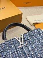 Louis Vuitton Capucines Embroidered Replica Edition Original Canvas Detachable Wide Shoulder Strap Handbag - Image 7