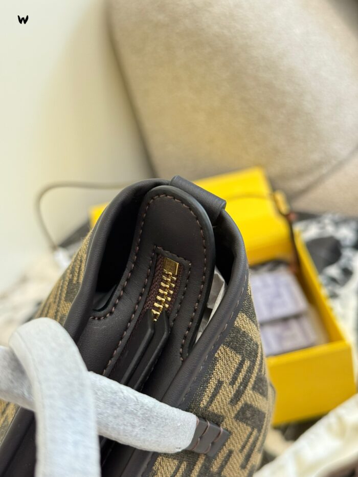 Fendi Mini Roll Monogram Bag - Dumpling Shape - Excellent Texture - Adjustable Shoulder Strap - Image 2